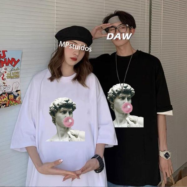 men's t-shirts men blowing bubble gum funny print tshirt david sculpture miguel angel t shirts mens womens couples fashion round neck t, White;black
men's t-shirts men blowing bubble gum funny print tshirt david sculpture miguel angel t shirts mens womens couples fashion round neck t, White;black