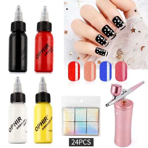 nail polish 4 color 30ml airbrush inks for spray gun art painting pigment airbrushing kit colors tools manicure gel
nail polish 4 color 30ml airbrush inks for spray gun art painting pigment airbrushing kit colors tools manicure gel