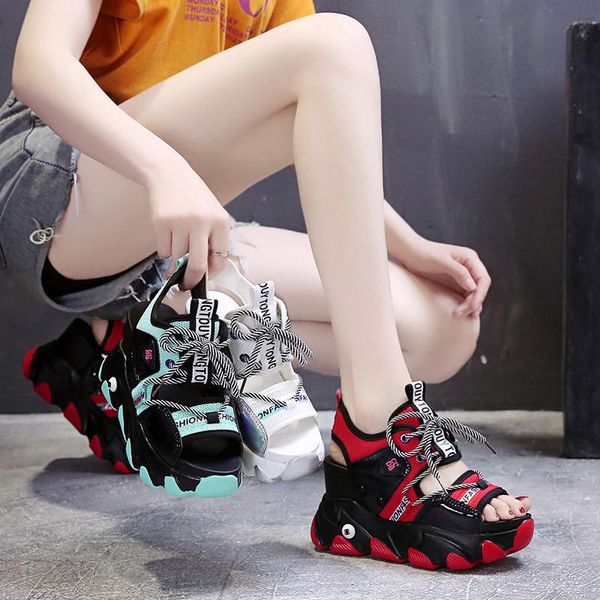 sandals 2021 platform wedge women summer beach open toe woman sandalias breathable thick sole mujer casual footwear 34-39, Black
sandals 2021 platform wedge women summer beach open toe woman sandalias breathable thick sole mujer casual footwear 34-39, Black
