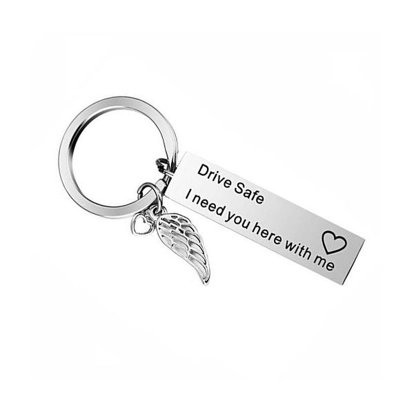 keychains "drive safe" warning pendant safe i need you here with me" letters prints rectangle drop, Silver
keychains "drive safe" warning pendant safe i need you here with me" letters prints rectangle drop, Silver