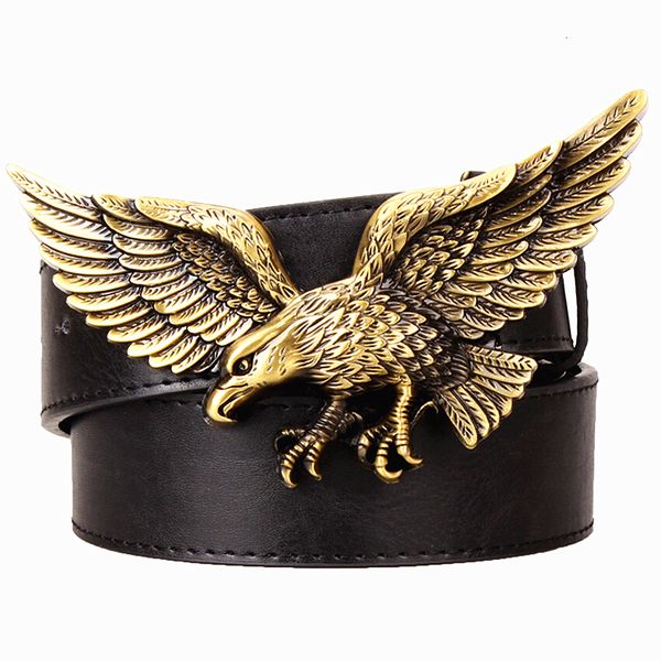 2021 new casual men's golden flying eagle belts hawk metal buckle style trend women decorative belt for men gift 5wju, Black;brown
2021 new casual men's golden flying eagle belts hawk metal buckle style trend women decorative belt for men gift 5wju, Black;brown