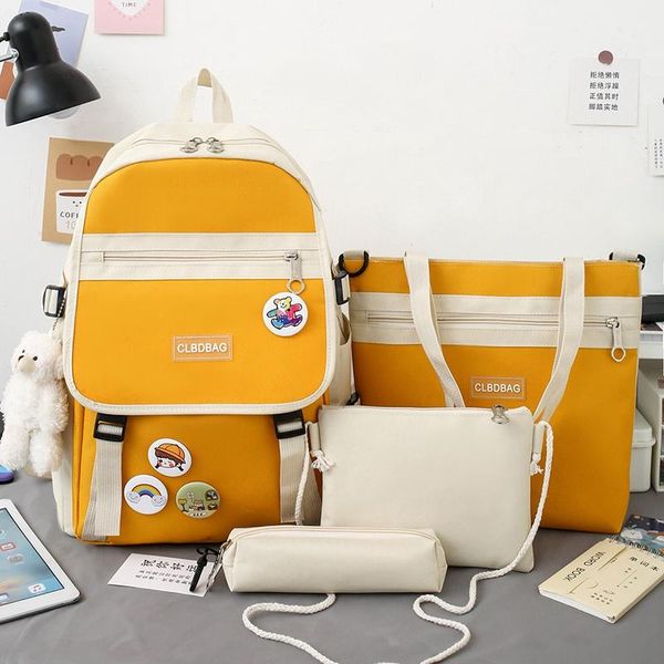 backpack 4 pcs sets canvas schoolbags for teenage girls women backpacks lapkeychain school bags travel bagpack mochila escolar 50
backpack 4 pcs sets canvas schoolbags for teenage girls women backpacks lapkeychain school bags travel bagpack mochila escolar 50