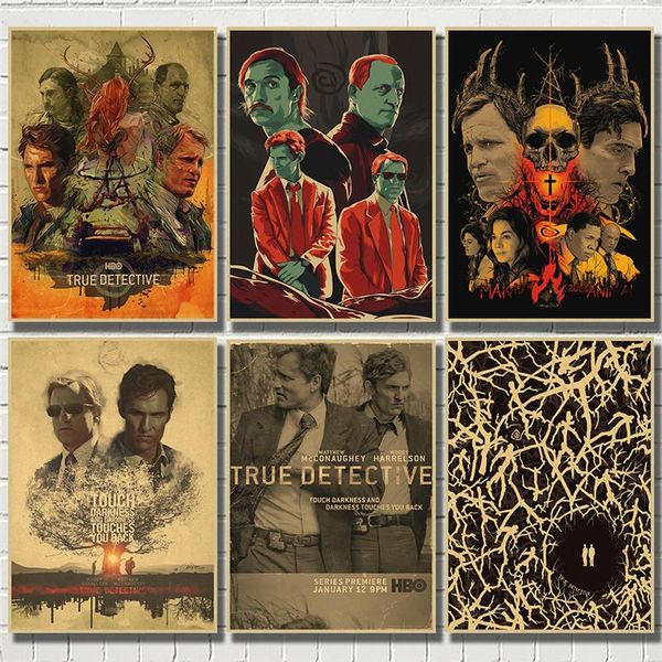 paintings vintage true detective classic movie retro posters kraft wall paper for home decor stickers
paintings vintage true detective classic movie retro posters kraft wall paper for home decor stickers
