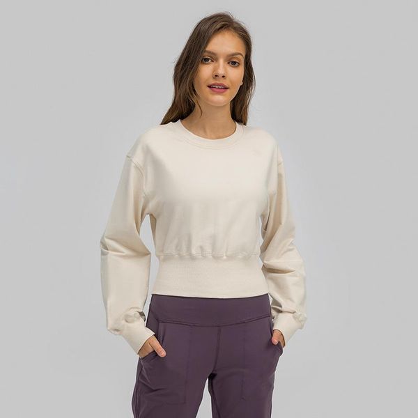 running jackets pure cotton waist sports sweater women loose fashion fitness yoga long-sleeved round neck, Black;red
running jackets pure cotton waist sports sweater women loose fashion fitness yoga long-sleeved round neck, Black;red