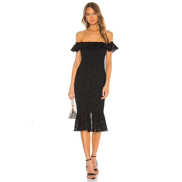 casual dresses off shoulder lace bandage women ruffles bodycon mermaid midi vintage 5zq6, Black;gray
casual dresses off shoulder lace bandage women ruffles bodycon mermaid midi vintage 5zq6, Black;gray