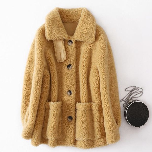 2021 new women winter real coat natural sheep shearing wool blends jacket genuine female lamb fur warm suede outerwear k299csyn, Black
2021 new women winter real coat natural sheep shearing wool blends jacket genuine female lamb fur warm suede outerwear k299csyn, Black