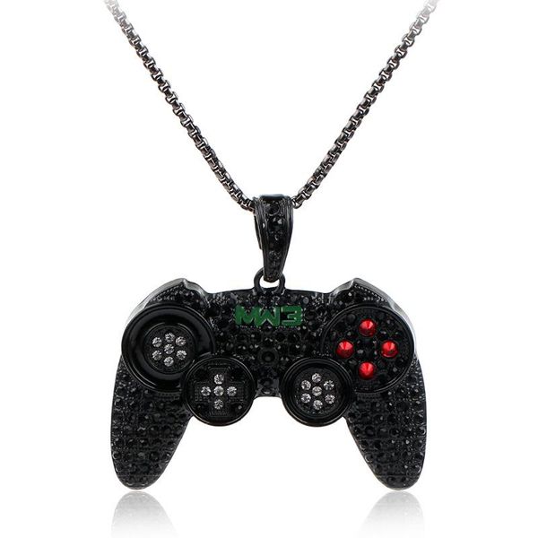 pendant necklaces hip-hop jewelry game console handle necklace gold chain cubic zirconia charms for children boys birthday gifts, Silver
pendant necklaces hip-hop jewelry game console handle necklace gold chain cubic zirconia charms for children boys birthday gifts, Silver