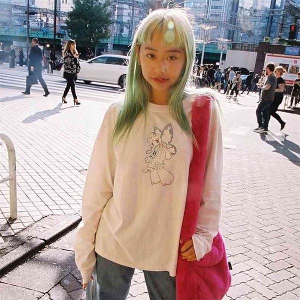 gothic punk street girls autumn long sleeve t shirt women cute cartoon print oversized batwing tshirt harajuku hip hop tees 210708, White
gothic punk street girls autumn long sleeve t shirt women cute cartoon print oversized batwing tshirt harajuku hip hop tees 210708, White