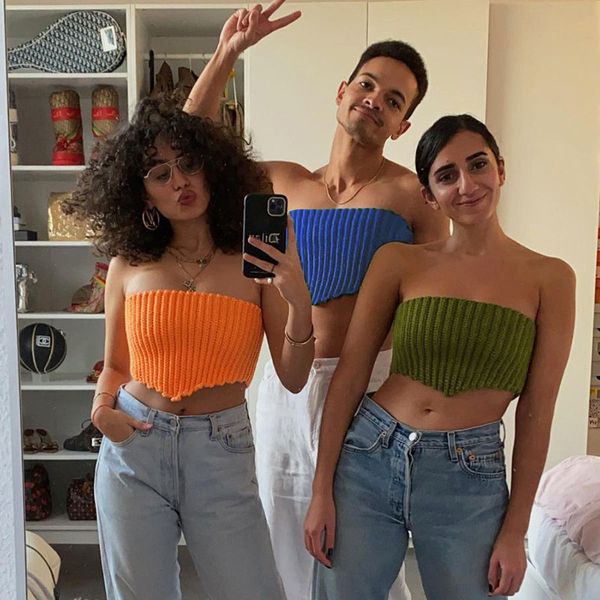 fashion strapless knitted crop women backless summer off shoulder cropped feminino tube streetwear, White
fashion strapless knitted crop women backless summer off shoulder cropped feminino tube streetwear, White