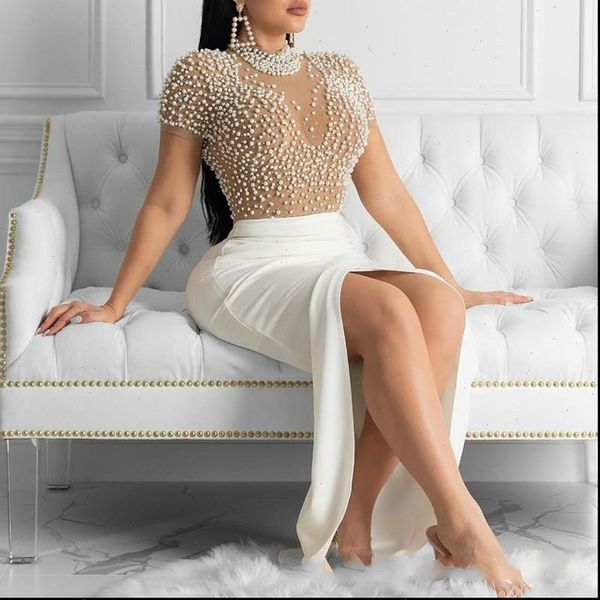 dress see through tulle with bead patchwork slit dresses for women short sleeves female 2021 spring summer new arrival, Black;gray
dress see through tulle with bead patchwork slit dresses for women short sleeves female 2021 spring summer new arrival, Black;gray