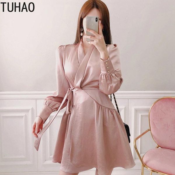 casual dresses tuhao pink dress for woman vintage vestidos long sleeve office lace-up women's autumn party wm24, Black;gray
casual dresses tuhao pink dress for woman vintage vestidos long sleeve office lace-up women's autumn party wm24, Black;gray