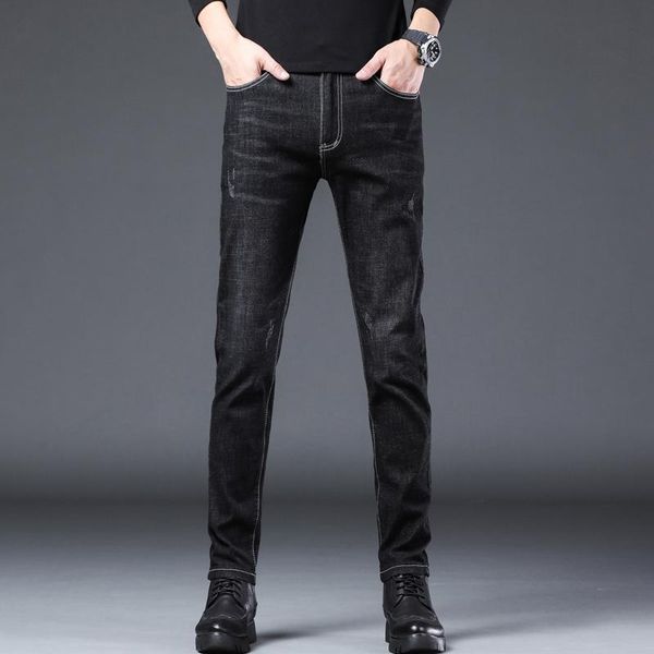 men's jeans black men slim fit stretch denim pants clothing long trousers man casual pant 4 colors brand for boys, Blue
men's jeans black men slim fit stretch denim pants clothing long trousers man casual pant 4 colors brand for boys, Blue
