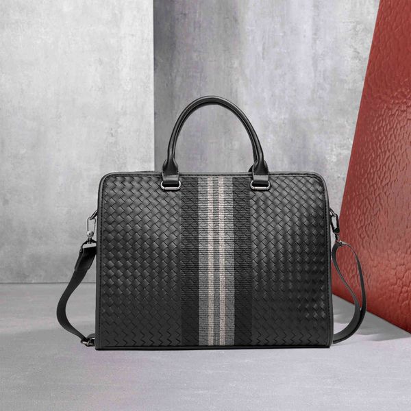 handbag men's splicing woven business leisure briefcase single shoulder messenger bag computer batch
handbag men's splicing woven business leisure briefcase single shoulder messenger bag computer batch