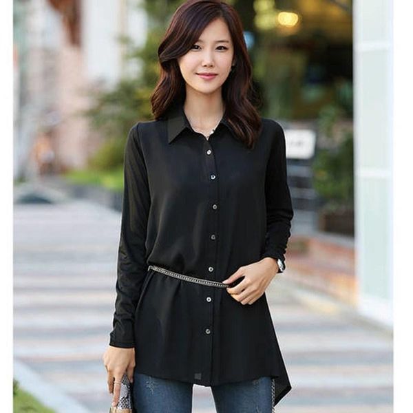 women's blouses & shirts 2021 women black loose long sleeve blouse casual plus size s-5xl spring autumn ladies shirt office female wor, White
women's blouses & shirts 2021 women black loose long sleeve blouse casual plus size s-5xl spring autumn ladies shirt office female wor, White