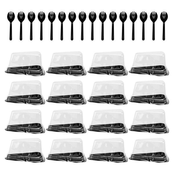 gift wrap 1 set of cake packing boxes dessert storage disposable case (black)