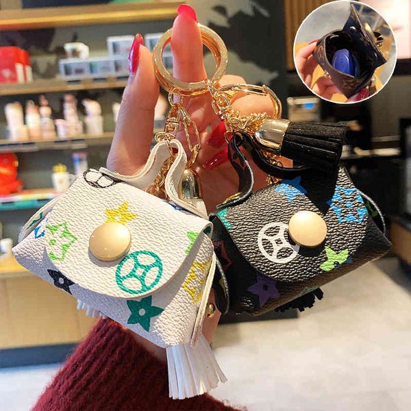 2021 fashion keychain net red trend old flower zero wallet key pendant leather fashion personality car key ring female gift, Silver
2021 fashion keychain net red trend old flower zero wallet key pendant leather fashion personality car key ring female gift, Silver