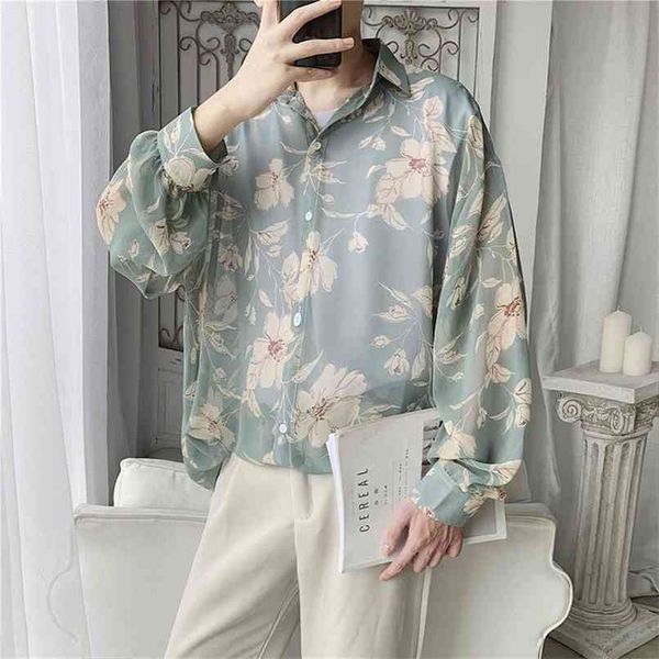 men's hawaiian shirt long sleeve sunscreen clothes floral printing loose camisa masculina fashion s -xl 210809, White;black
men's hawaiian shirt long sleeve sunscreen clothes floral printing loose camisa masculina fashion s -xl 210809, White;black