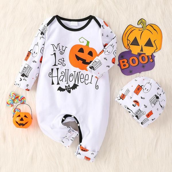clothing sets toddler baby girls clothes born boys jumpsuit halloween pumpkin bat letter trousers romper hat, White
clothing sets toddler baby girls clothes born boys jumpsuit halloween pumpkin bat letter trousers romper hat, White