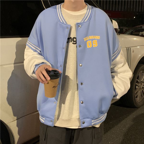 ins baseball fashion brand loose autumn and winter plush thickened coat flying men's jacket, Black;brown
ins baseball fashion brand loose autumn and winter plush thickened coat flying men's jacket, Black;brown
