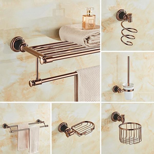 bath accessory set rose golden bathroom accessories carved copper-alloy hardware wall mounted kit
bath accessory set rose golden bathroom accessories carved copper-alloy hardware wall mounted kit