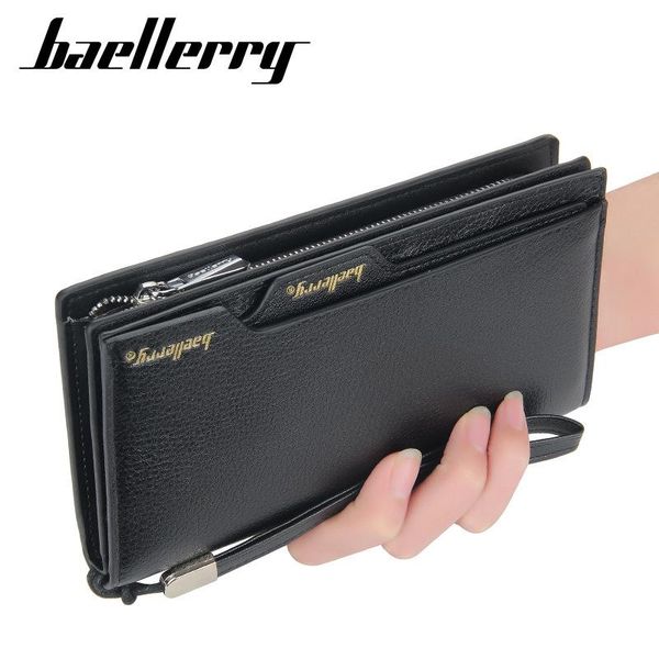 wallets baellerry multifunction long style card holder male purse zipper large capacity pu leather wallet for men, Red;black
wallets baellerry multifunction long style card holder male purse zipper large capacity pu leather wallet for men, Red;black