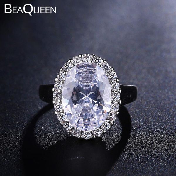 wedding rings beaqueen stunningly big oval cubic zirconia stones pave round crystal engagement statement jewelry for women r005, Slivery;golden
wedding rings beaqueen stunningly big oval cubic zirconia stones pave round crystal engagement statement jewelry for women r005, Slivery;golden