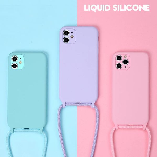 original liquid silicone cases for iphone 12 11 pro xs max x xr se 2020 8 7 plus 6 soft candy cover+crossbody lanyard neck strap shell
original liquid silicone cases for iphone 12 11 pro xs max x xr se 2020 8 7 plus 6 soft candy cover+crossbody lanyard neck strap shell