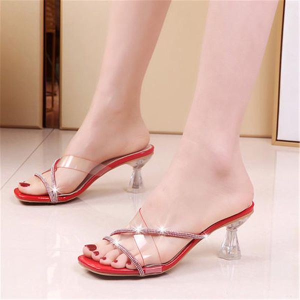 slippers crystal transparent women glass high heel mules ladies shoes summer diamonds beach slides femmina clear sandalias 35-40, Black
slippers crystal transparent women glass high heel mules ladies shoes summer diamonds beach slides femmina clear sandalias 35-40, Black