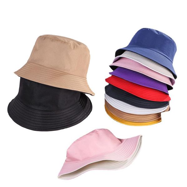 cycling caps & masks double-faced bucket hat candy color sunscreen women outdoor travel fishermen hats hip hop panama cap, Black
cycling caps & masks double-faced bucket hat candy color sunscreen women outdoor travel fishermen hats hip hop panama cap, Black