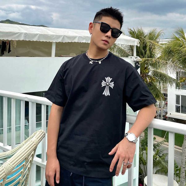 fashion t shirt tao2021 spring and summer crosin horseshoe drill short sleeve t men's women's br, White;black
fashion t shirt tao2021 spring and summer crosin horseshoe drill short sleeve t men's women's br, White;black