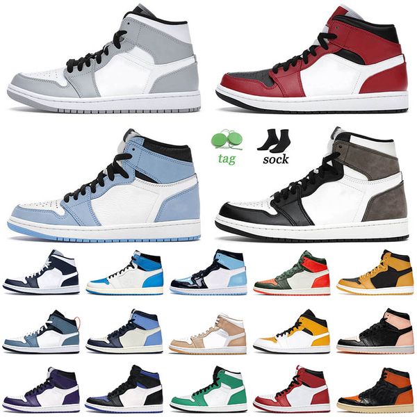 mens 1 1s basketball shoes jumpman dark mocha univeristy blue chicago toe smoke grey unc crimson tint trainers outdoor sneakers 36-46, White;red
mens 1 1s basketball shoes jumpman dark mocha univeristy blue chicago toe smoke grey unc crimson tint trainers outdoor sneakers 36-46, White;red
