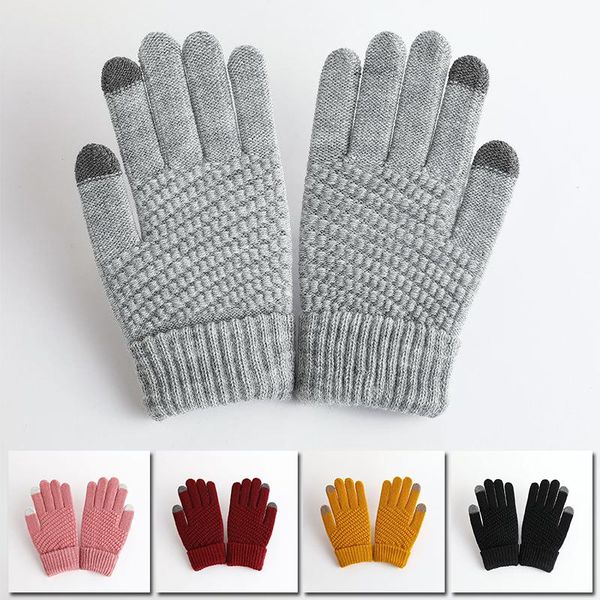 sports gloves women thicken winter touch screen warm knitted stretch full finger outdoor elastic cycling driving fashion, Black
sports gloves women thicken winter touch screen warm knitted stretch full finger outdoor elastic cycling driving fashion, Black