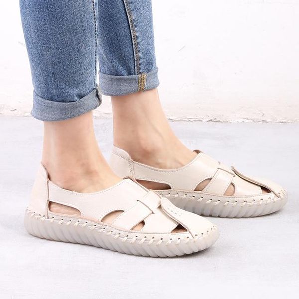 dropshiping women sandals 2021 summer genuine leather handmade ladies shoes sandals women flats retro style mother shoes, Black
dropshiping women sandals 2021 summer genuine leather handmade ladies shoes sandals women flats retro style mother shoes, Black