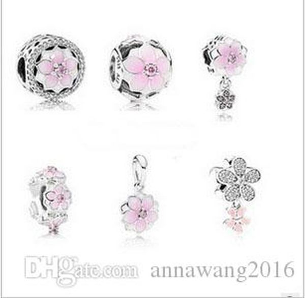exquisite fit sterling silver bracelet charms pink magnolia flower big hole beads fit european charm biagi bracelets jewelry diy 7 styles fo, Black
exquisite fit sterling silver bracelet charms pink magnolia flower big hole beads fit european charm biagi bracelets jewelry diy 7 styles fo, Black