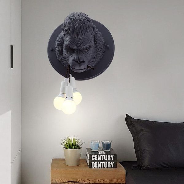 modern resin led wall sconce gorilla lamp retrohome loft bedroom bathroom bedside home decor fixtures luminaire indoor lighting
modern resin led wall sconce gorilla lamp retrohome loft bedroom bathroom bedside home decor fixtures luminaire indoor lighting