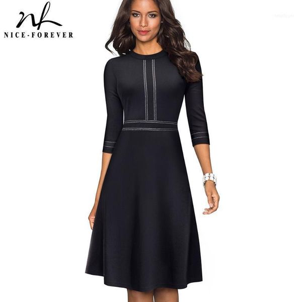 nice-forever vintage elegant patchwork round neck pinup female vestidos business party flare a-line retro women dress a1351, Black;gray
nice-forever vintage elegant patchwork round neck pinup female vestidos business party flare a-line retro women dress a1351, Black;gray