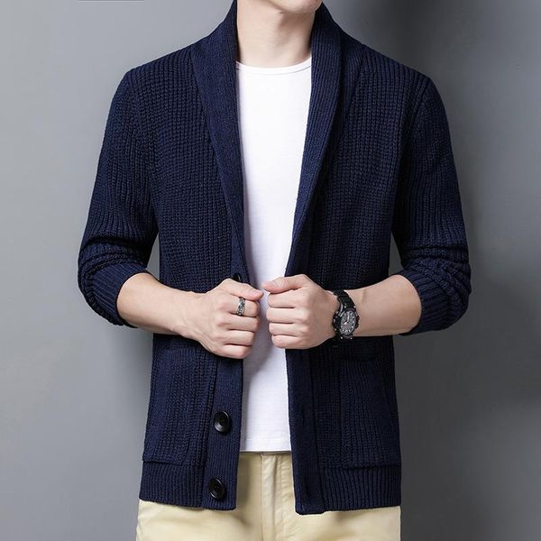 men's sweaters men fashion autumn winter casual sweatercoat solid color slim wild cardigan sweater male, White;black
men's sweaters men fashion autumn winter casual sweatercoat solid color slim wild cardigan sweater male, White;black