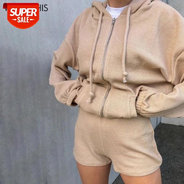 WannaThis Two Piece Tracksuit Set Long Sleeve Zipper Fly Hooded Outerwear And Women's Shorts Autumn Loose Casual Homewear Set #R77S, White
WannaThis Two Piece Tracksuit Set Long Sleeve Zipper Fly Hooded Outerwear And Women's Shorts Autumn Loose Casual Homewear Set #R77S, White