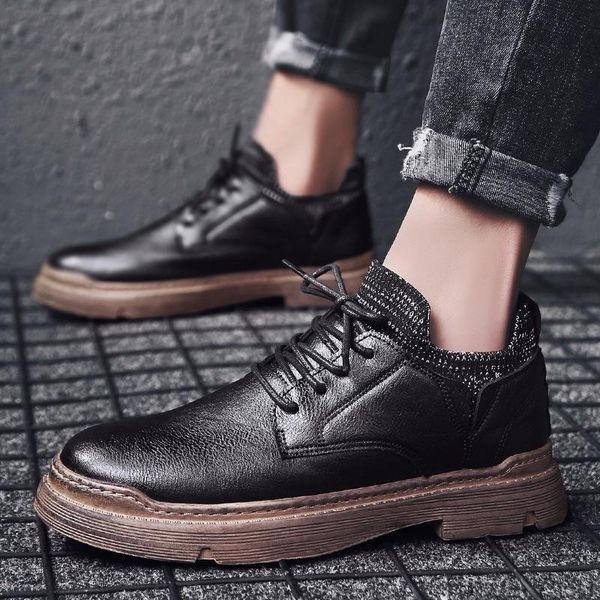 boots mens leather casual shoes men platforms black ankle boot fashion motorcycle botines con plataforma
boots mens leather casual shoes men platforms black ankle boot fashion motorcycle botines con plataforma