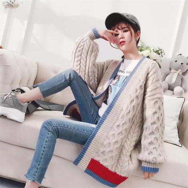 women's sweaters 2021 fashion autumn spring solid v-neck sweater for women cardigans casual warm long coats female knit loose plus size, White;black
women's sweaters 2021 fashion autumn spring solid v-neck sweater for women cardigans casual warm long coats female knit loose plus size, White;black