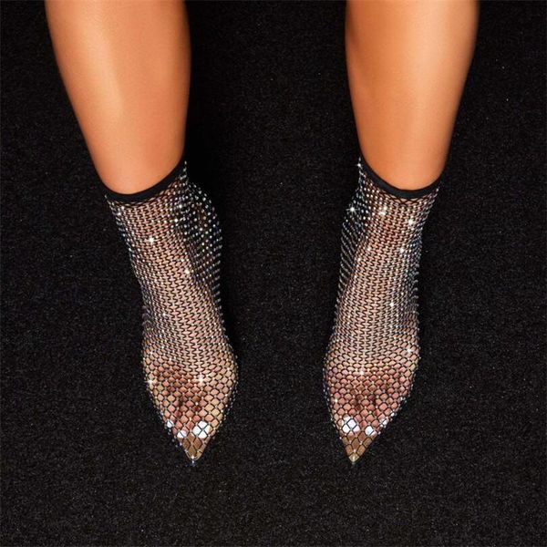 2021 new spring crystal mesh boots women pvc runway high heels shoes thin heels pumps ladies party wedding sandals boot, Black
2021 new spring crystal mesh boots women pvc runway high heels shoes thin heels pumps ladies party wedding sandals boot, Black