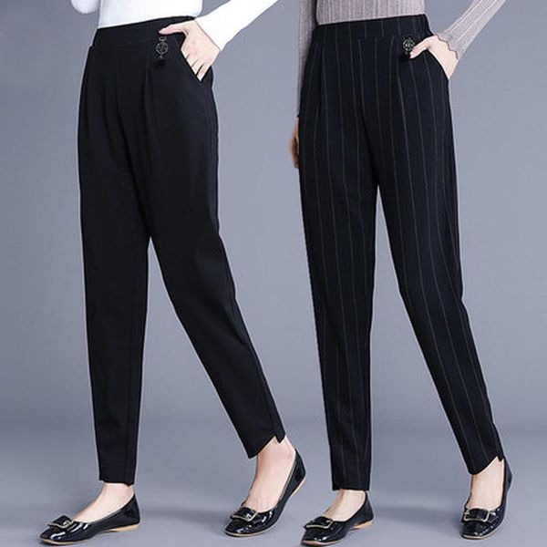 women's pants & capris 2021 spring and autumn ladies fashion casual loose thin large size nine points harem, Black;white
women's pants & capris 2021 spring and autumn ladies fashion casual loose thin large size nine points harem, Black;white