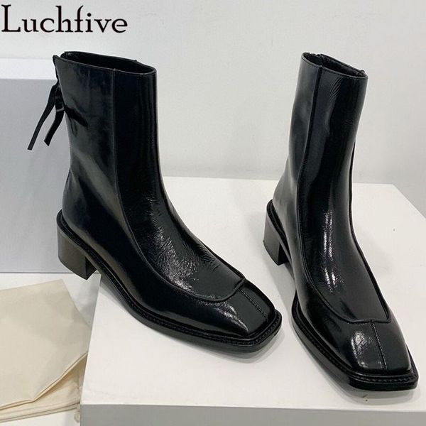 boots square toe leather women's chunky heels ladies shoes back zipper femme black plush winter
boots square toe leather women's chunky heels ladies shoes back zipper femme black plush winter