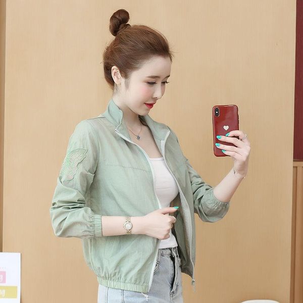 women's jackets 2021 spring summer sun protection clothing female short thin coat long sleeve hooded large size air conditioning shirt, Black;brown
women's jackets 2021 spring summer sun protection clothing female short thin coat long sleeve hooded large size air conditioning shirt, Black;brown