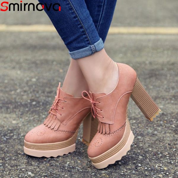 dress shoes smirnova big size 33-42 fashion spring woman square toe lace up super high thick heels platform pumps women, Black
dress shoes smirnova big size 33-42 fashion spring woman square toe lace up super high thick heels platform pumps women, Black