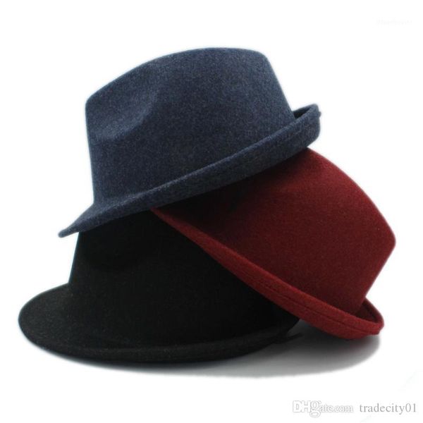 fashion 100% wool fedora hat for men women woolen autumn felt trilby dome cloche cap1, Blue;gray
fashion 100% wool fedora hat for men women woolen autumn felt trilby dome cloche cap1, Blue;gray