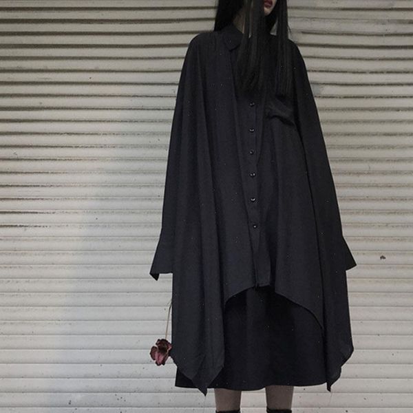 gothic oversize shirt women black long blouse spring 2021 loose plus size long sleeve goth blouses fashion preppy style, White
gothic oversize shirt women black long blouse spring 2021 loose plus size long sleeve goth blouses fashion preppy style, White