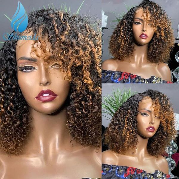 lace wigs smd 13*6 front human hair wig ombre brown color short bob curly baby peruvian remy glueless, Black;brown
lace wigs smd 13*6 front human hair wig ombre brown color short bob curly baby peruvian remy glueless, Black;brown