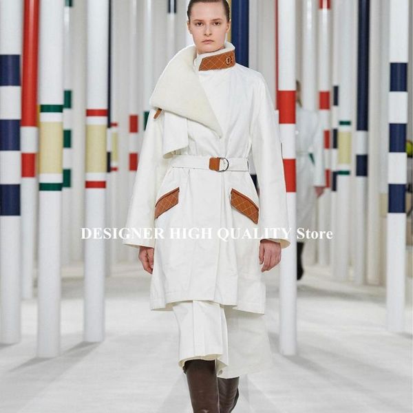 women's trench coats novelty high-end detachable wool turn-down collar coat leather patchwork slim belt white duck down lining winter o, Tan;black
women's trench coats novelty high-end detachable wool turn-down collar coat leather patchwork slim belt white duck down lining winter o, Tan;black