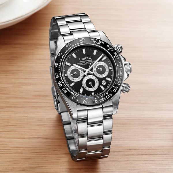 wristwatches automatic mechanical men watch sapphire glass stainless steel water ghost luminous multi-function business wrist for, Slivery;brown
wristwatches automatic mechanical men watch sapphire glass stainless steel water ghost luminous multi-function business wrist for, Slivery;brown